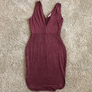 Wine colored dress